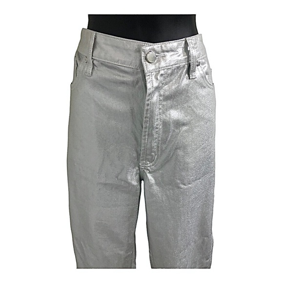 Rebecca Minkoff silver shimmery crystal studded pants size 16 brand new - Picture 6 of 9
